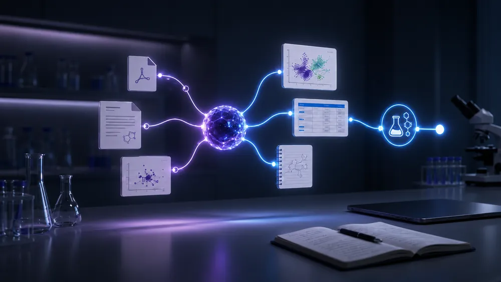Keep plans, simulations, lab communication, results, decisions, and the next iteration in one conversation history and saved files.